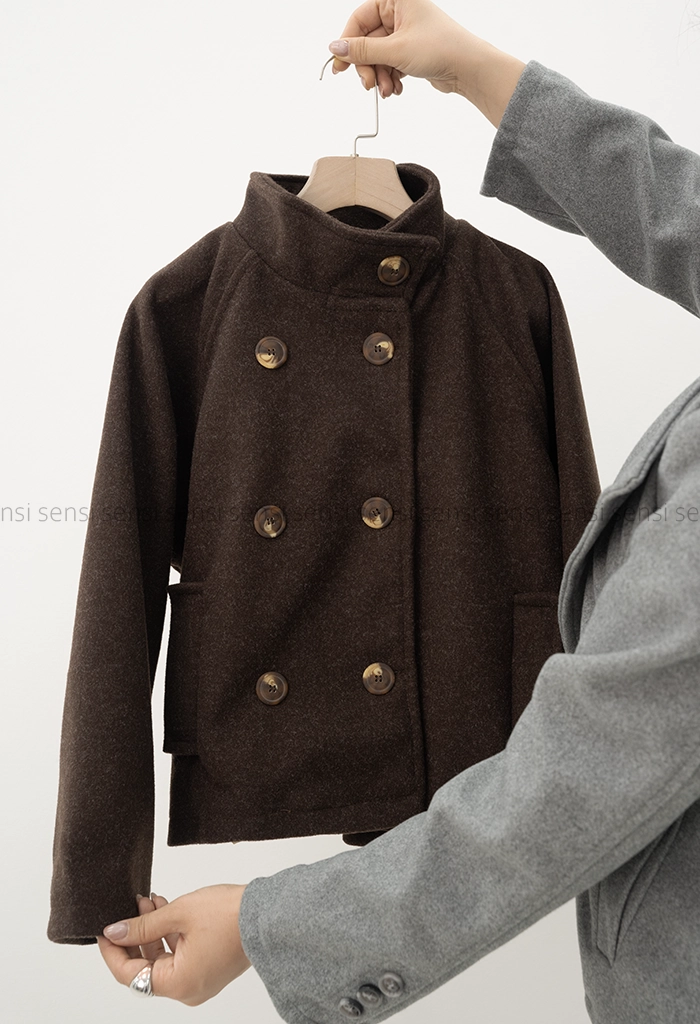 ترنچ کت فوتر یقه ایستاده کد1004826